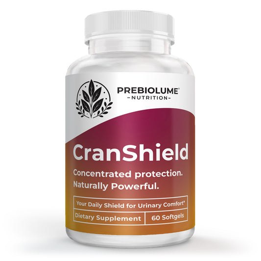 Prebiolume Cranberry supplement bottle – main